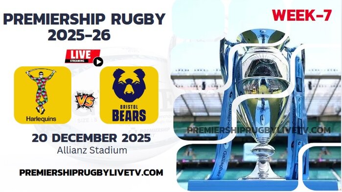 (Watch) Harlequins Vs Bristol Rd 7 Live Stream 2025: Premiership Rugby slider