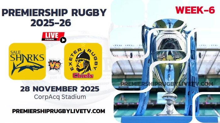 (Watch) Sale Sharks Vs Exeter Rd 6 Live Stream 2025: Premiership Rugby